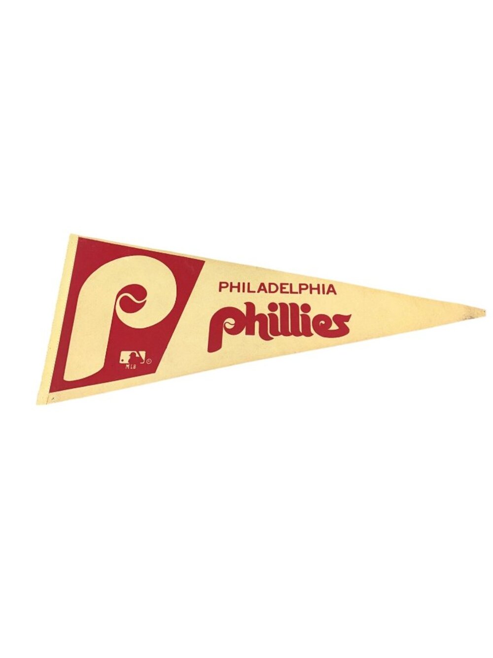 Vintage 1980's Souvenir Felt Pennant  Philadelphia Phillies Baseball MLB 30”